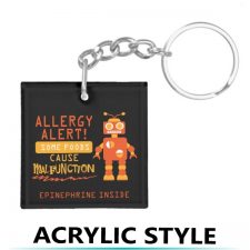 Allergy Alert Key Chains