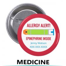 allergy alert buttons