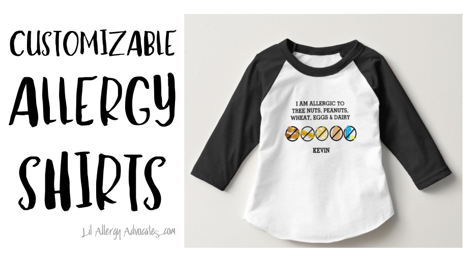 New Peanut And Tree Nut Free Shirts Lil Allergy Advocates