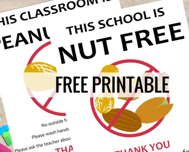 Free Printables Nut Free