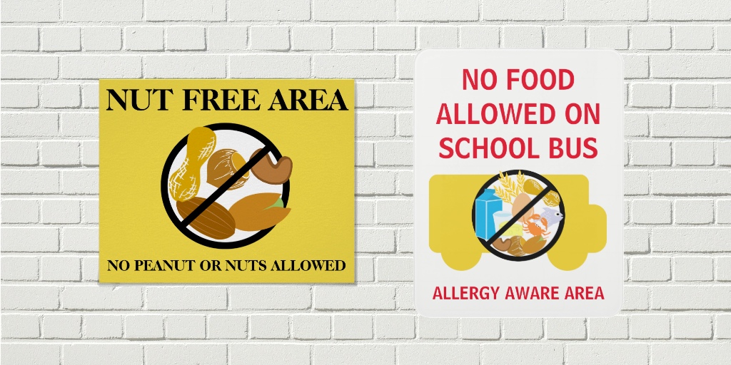 Free Nut Free Classroom Signs Lil Allergy Advocates