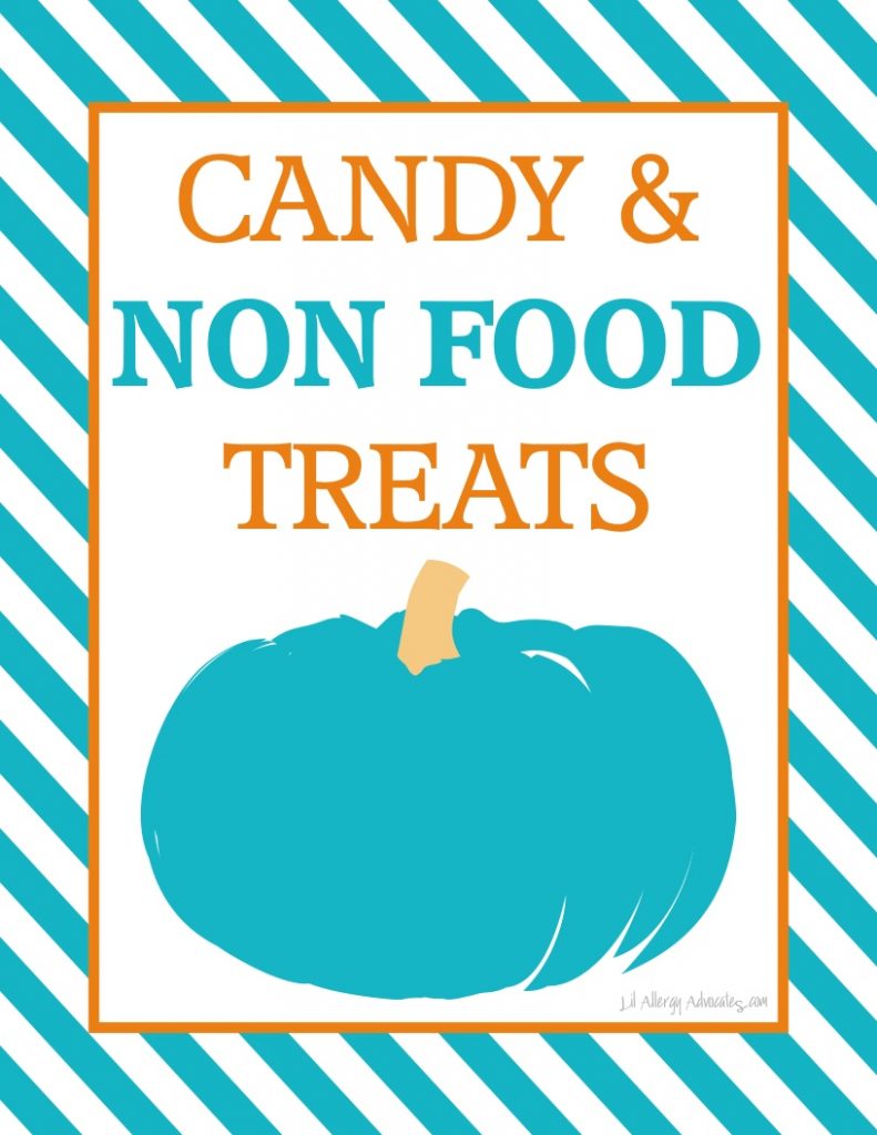 Free Printable Teal Pumpkin Non Food Treat Signs