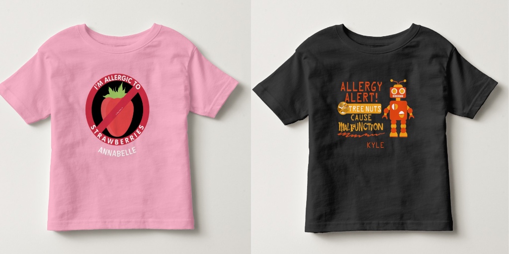 Personalized Allergy Alert Shirts